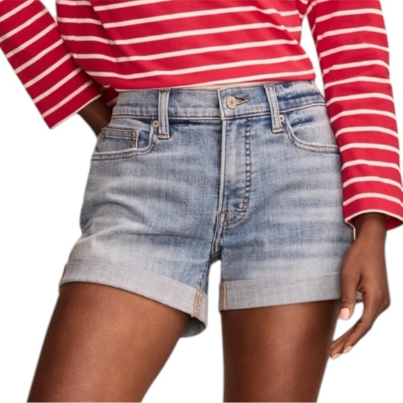 Lucky Brand Mid Rise Ava Jean Shorts - Women’s Size 26 Cuffed - Picture 8 of 9